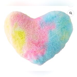 Pastel Soft & Plush Pillow Tie-Dye Heart Shape Toddler Child Pillow 🩵
